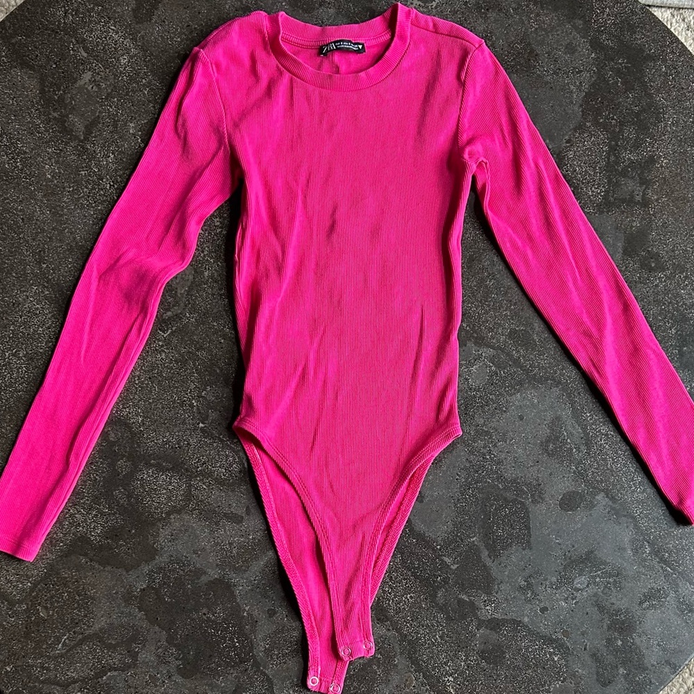 Zara | Pink Barbiecore Bodysuit